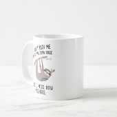 送別おもしろいボス同僚マグカップ – SLOW SLOTH コーヒーマグカップ (正面左)