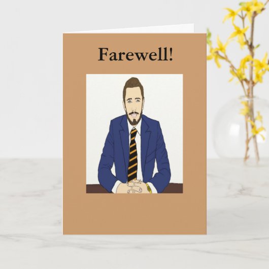 送別カード カード (黄色い花)