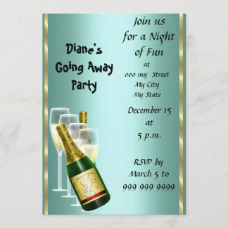 送別パーティの招待状カードサヨーン 招待状