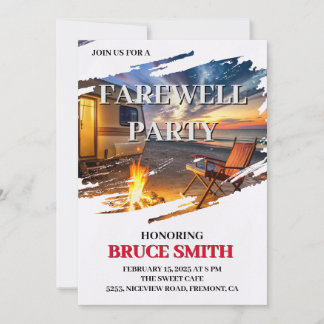 送別パーティの招待状 招待状