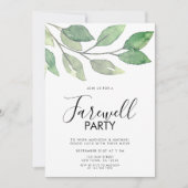 送別パーティの招待状 招待状 (正面)