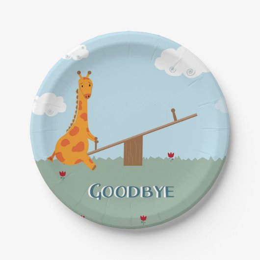 送別パーティープレート ペーパープレート (正面)