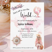 送別パーティー世界旅行遠くに行く 招待状