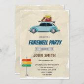 送別会のご案内 招待状 (正面/裏面)