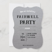 送別会 招待状 (正面)