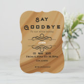 送別会 招待状 (スタンド正面)