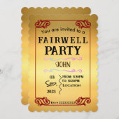 送別会 招待状 (正面/裏面)