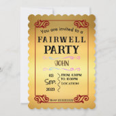 送別会 招待状 (正面)