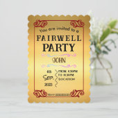 送別会 招待状 (スタンド正面)