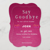 送別会 招待状 (正面/裏面)