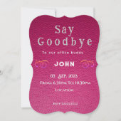 送別会 招待状 (正面)