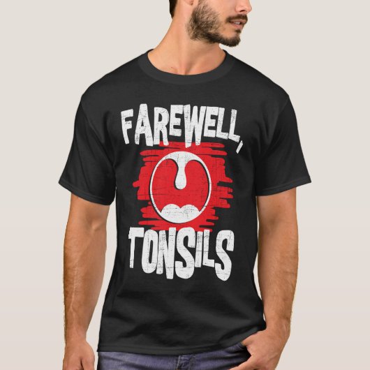 送別扁桃腺へんとう扁桃腺の除去Pos Tシャツ (正面)