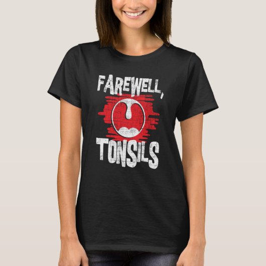 送別扁桃腺へんとう扁桃腺の除去Pos Tシャツ (正面)