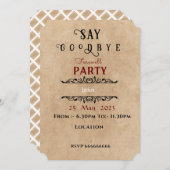 送別招待状 招待状 (正面/裏面)