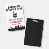 送別旅行、音楽フェスティバルバチェロレッテ週末 バッジ (Front & Back)