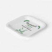 送別退職式ゴルフクラブリースをテーマにしたパーティー ペーパープレート (傾斜あり)