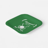 送別退職式ゴルフクラブリースをテーマにしたパーティー ペーパープレート (傾斜あり)