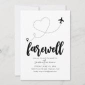 送別退職引越パーティの招待状 招待状 (正面)