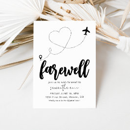 送別退職引越パーティの招待状 招待状