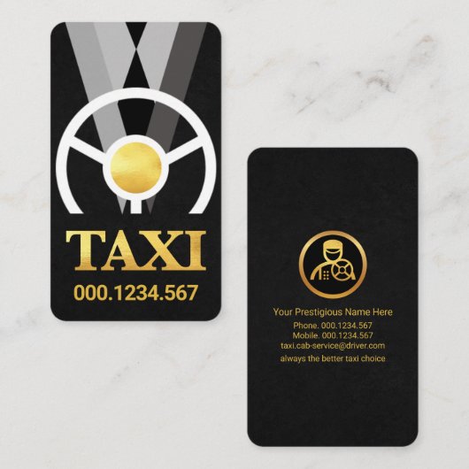 送迎タクシー 名刺 (正面/裏面)