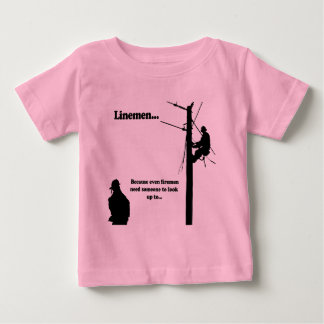 送電線作業員だから ベビーTシャツ