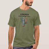 送電線作業員 Tシャツ (正面)