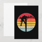 送電線電気技師へのギフト ノートカード (正面/裏面)