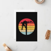 送電線電気技師へのギフト ノートカード (正面/裏面インサイチュ)