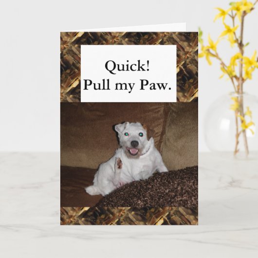 送風バースデー・カードを持って下さい カード (黄色い花)