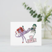 逃げおもしろいだめ ポストカード (スタンド正面)