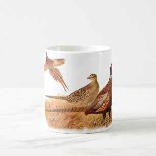 逃げやすいキジの鳥の狩り コーヒーマグカップ