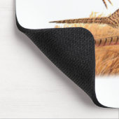 逃げやすいキジの鳥の狩り マウスパッド (コーナー)