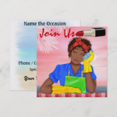 逃げる時間 - SRF 招待状 (正面/裏面)