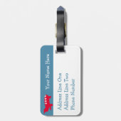 逃げろキッド！ ラゲッジタグ (裏面縦)