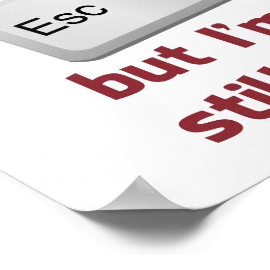 逃げ保鍵を押したが今もここにいる ポスター (角)