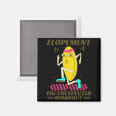 逃げ恥?意外な運動 Funny Fruit Meme マグネット (正面/裏面)