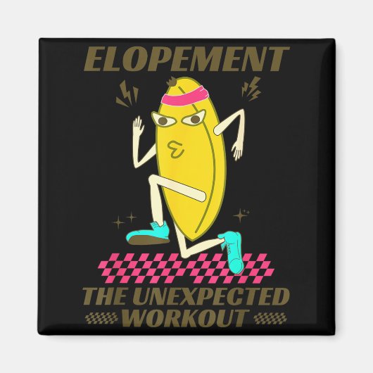 逃げ恥?意外な運動 Funny Fruit Meme マグネット (正面)
