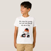 逃亡するキツネ - キッズTシャツ Tシャツ (正面フル)