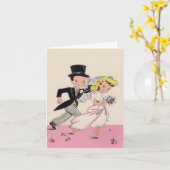 逃亡の花嫁及び新郎 カード (黄色い花)