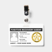 逃亡回収業者バッジクリップ バッジ (クリップ付き表面)