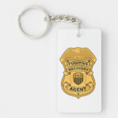 逃亡回収業者バッジ キーホルダー (正面)