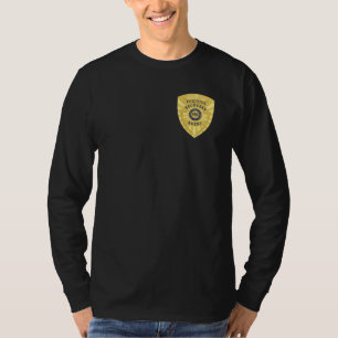 逃亡回収業者バッジ Tシャツ