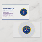 逃亡犯罪人回収代理人 | 白エレガント色 名刺 (正面/裏面)