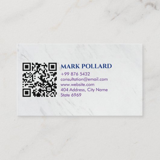 逃亡犯罪人回収代理人 | 白エレガント色 名刺 (裏面)