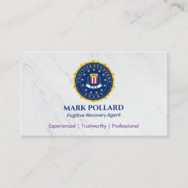 逃亡犯罪人回収代理人 | 白エレガント色 名刺