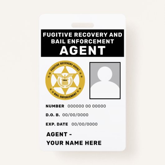 逃亡犯罪人回復および保証執行エージェントバッジ バッジ (裏面)