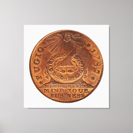 逃亡者セント・マインド君のビジネス銅貨 キャンバスプリント (正面)