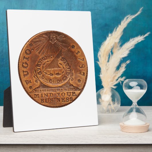 逃亡者セント・マインド君のビジネス銅貨 フォトプラーク (側面)