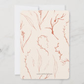 逃婚フォトウェディング発表 モダンアーチ 招待状 (裏面)