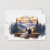 逃婚発表スクリプトのお知らせ 案内状 (正面)